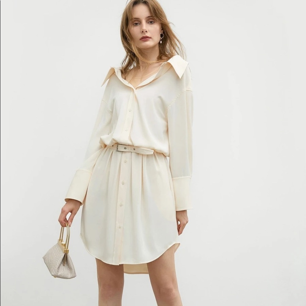 NWT J.ing Creamsicle Shirt Dress Size M